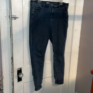 Old Navy rockstar, super high-rise, skinny jeans dark wash